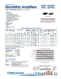 Datasheet MNA-3+ manufacturer Mini-Circuits